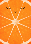 Tranche d'orange pour un &eacute;t&eacute; heureux